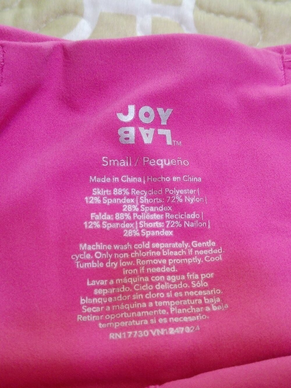 JOY LAB PINK SKORT SIZE SMALL NWOT - Picture 2 of 3